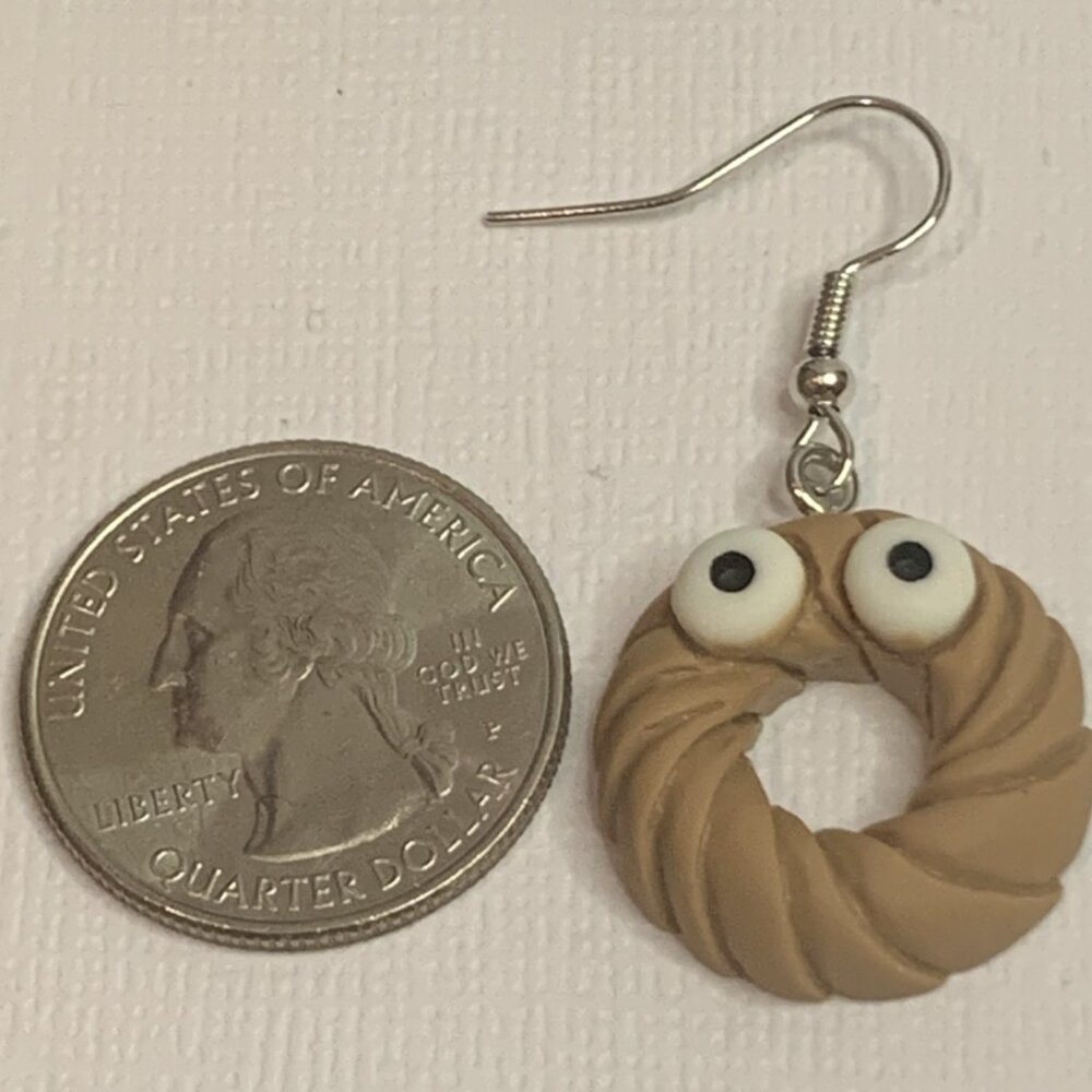 Donut Earring, Baking Earrings, Funny Food, Food Jewelry, Food Earrings, Gift - Picture 6 of 10